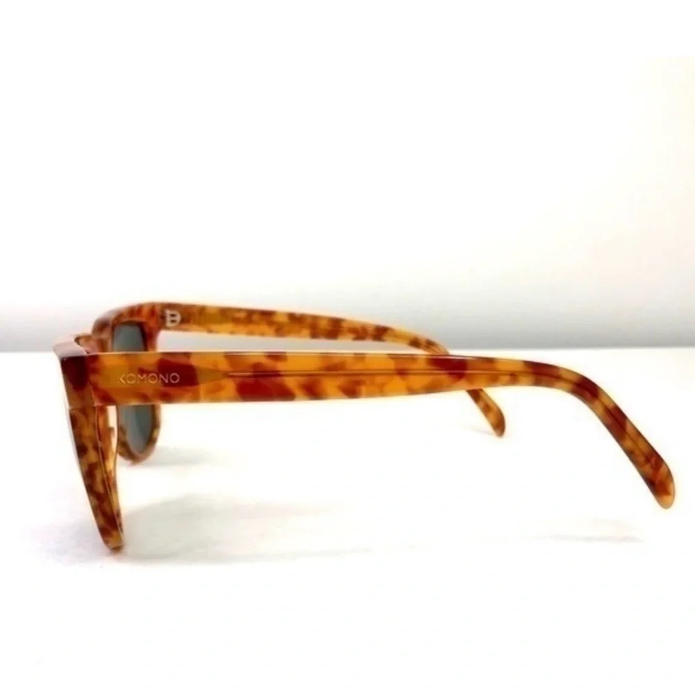 Komono Tortoise Shell Sunglasses NEW Riviera Caramel Demi orange brown